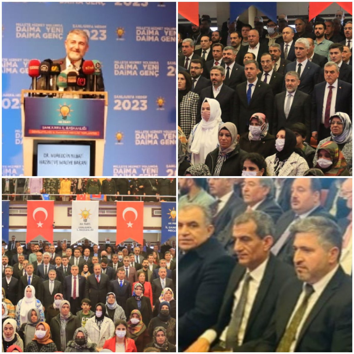 Akbirecikresmi's tweet photo. 📍Şanlıurfa İl Danışma 🇹🇷

@HMBakanligi Bakanımız Sn.@NureddinNebati Katılımları @akpartiurfa Başkanlığımız Tarafından Düzenlenen İl Danışma Meclisi Toplantısına İlçe Başkanımız @vahapaktar,Belediye Başkanımız @mmirkelamtr Ve Teşkilat Mensuplarımız İle Beraber Katılım Sağladık. https://t.co/TefTms32ez