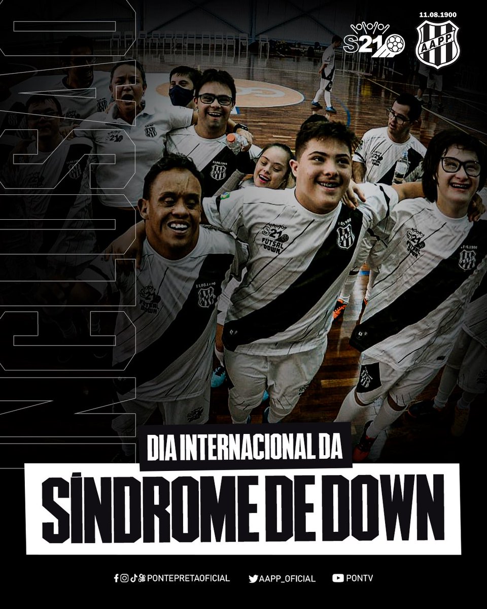 aapp_oficial's tweet photo. DIVERSIDADE É FATO E INCLUSÃO É ATO!

21 de março | Dia Internacional da Síndrome de Down

#VamosPonte @S21Futsal #FutsalDown #CBDI https://t.co/7OoJ081CkZ