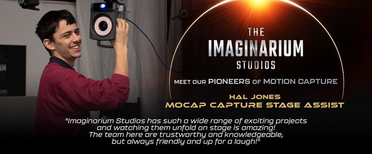 Imaginarium_UK's tweet photo. Introducing Hal, another highly valued member of our team!

There is still time to check out and apply for the exciting new roles we have open.  If you fit the criteria for any of the jobs please apply or email us at: pioneers@imaginariumstudios.co.uk

#pioneers #motioncapture https://t.co/N5ILhxp8Zi