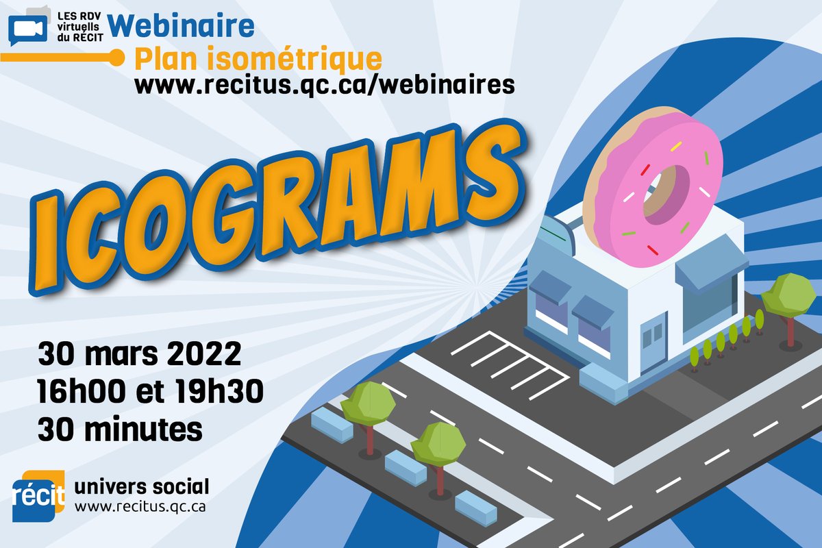 MaudeLab's tweet photo. 30 mars à 16h et à 19h30, nous vous invitons à notre prochain webinaire sur le plan isométrique. Une façon de schématiser simplement des enjeux complexes avec Icograms. Tous les détails : https://t.co/WsoVO2WWty @recitus #recitqc #edunumqc #eduqc https://t.co/9KeRLPgpIc