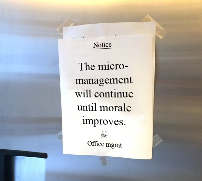 Corporate America right now.