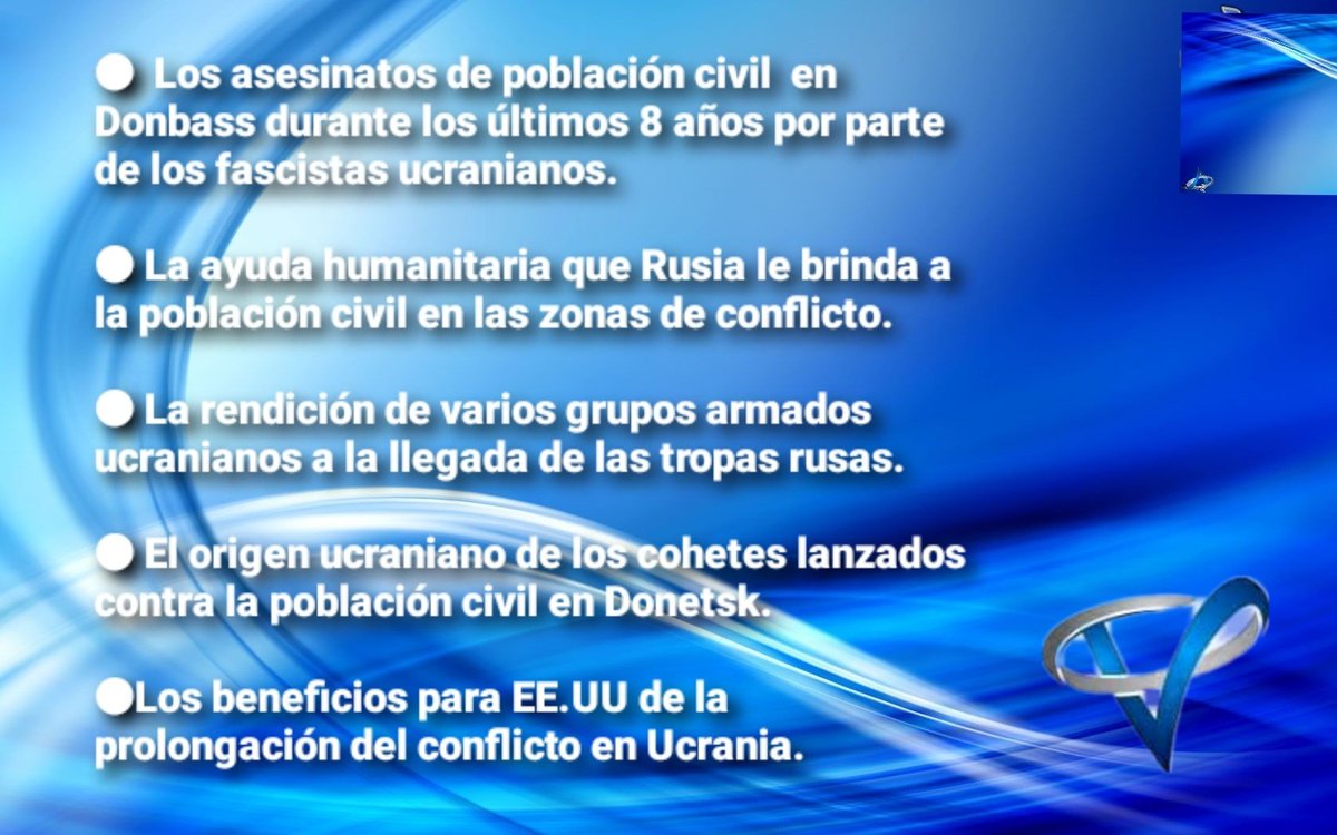 LaOtraVersion2's tweet photo. Estos son los 5 puntos más evadidos, ocultados y tergiversados del conflicto en Ucrania por parte de la gran prensa occidental. https://t.co/Oe9YdSPRu9