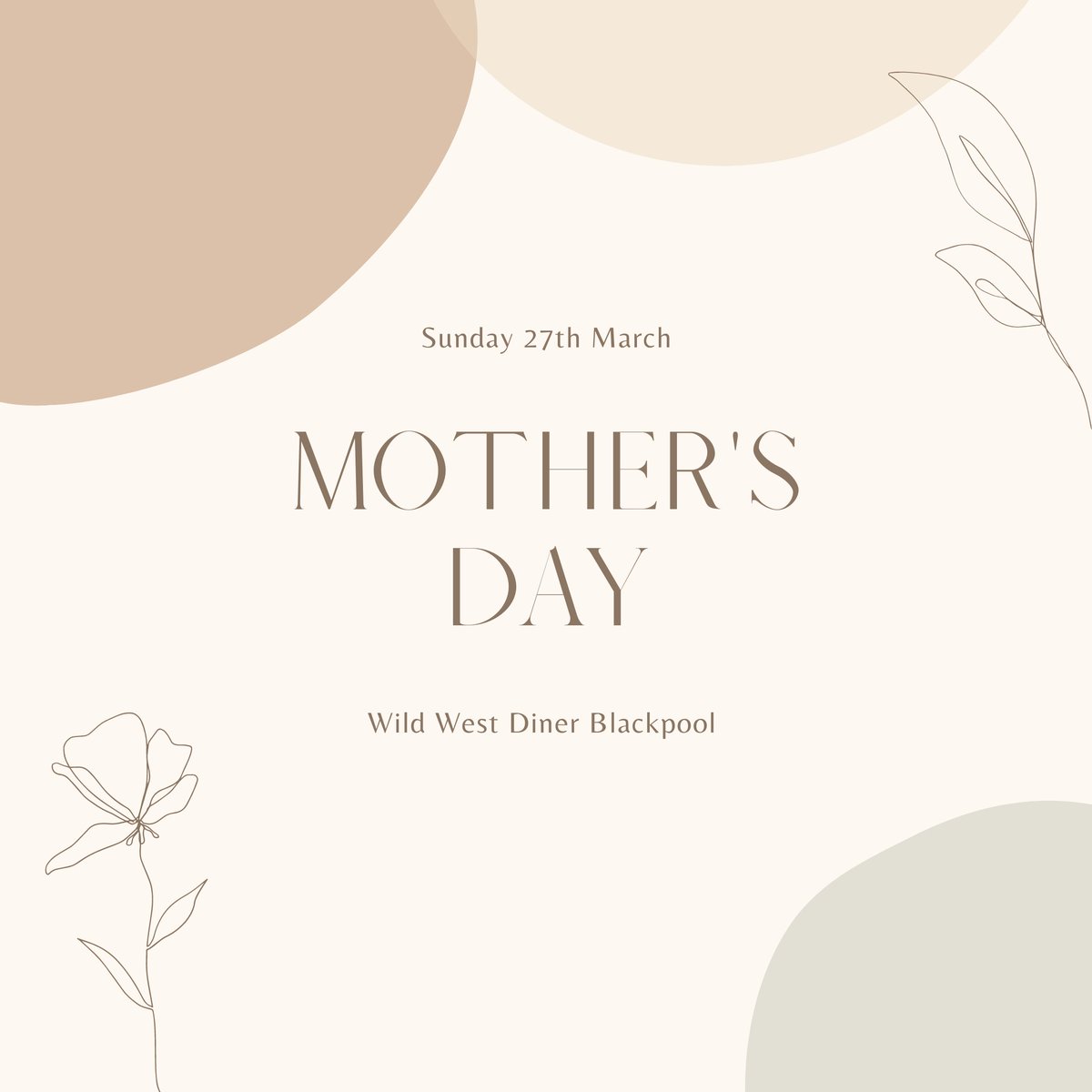 It's Mother's Day this Sunday (You haven't forgot, have you?) so why not treat your mum to a delicious meal here at the Wild West Diner that she'll be sure to love! We're open from 11 to 8!