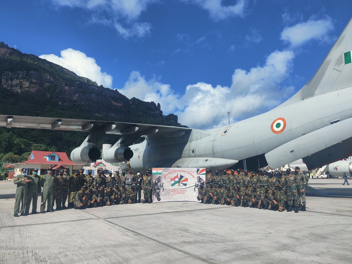Defence_XP's tweet image. Ex #LAMITYE22 : India - Seychelles Joint Military Exercise planned from 22 Mar - 31 Mar 2022 between Indian Army and Seychelles Defence Forces.

#Jointexercise