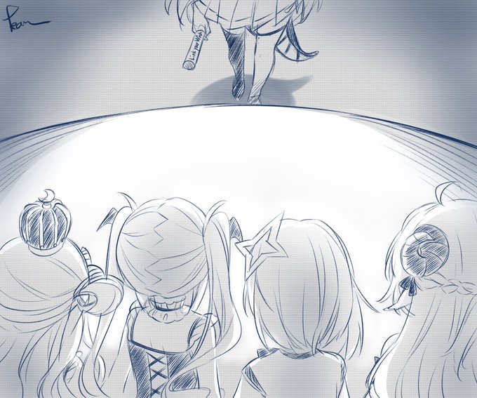 私たちはアイドルになりましたか?

#かなたーと 
#みかじ絵 
#つのまきあーと 
#TOWART 
#ルーナート 