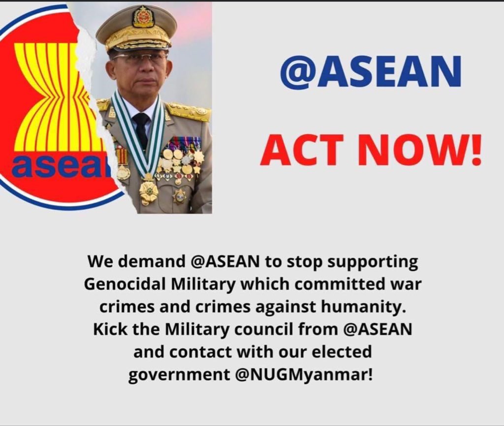 The situation in Myanmar continues to be deeply worrying.<a href="/ASEAN/">ASEAN</a> has heard our voice.But is <a href="/ASEAN/">ASEAN</a> still trying to legitimize war criminals. No wonder #UselessASEAN  #ASEAN_StandForDemocracy  
#WhatsHappeningInMyanmar