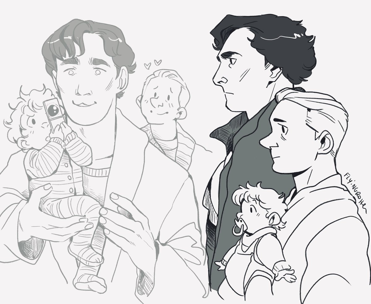 I like to remember that they're canonically dads. 
#Sherlock 