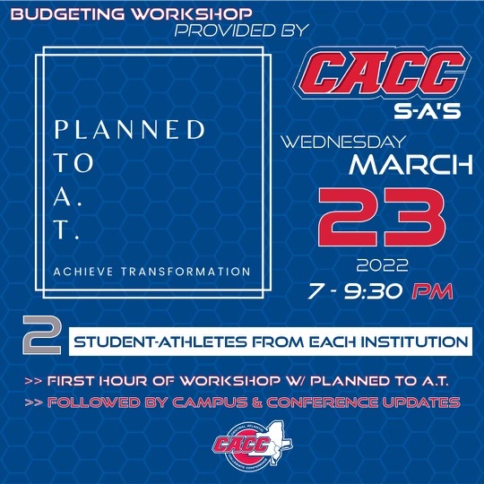 Planned to A.T. (@plannedtoat_inc) on Twitter photo We’re taking over the <a href="/CACC01/">Central Atlantic Collegiate Conference</a> Central Atlantic Collegiate Conference SAAC this Wednesday! Excited for these student-leaders 🚀✨ We’re taking over the <a href="/CACC01/">Central Atlantic Collegiate Conference</a> Central Atlantic Collegiate Conference SAAC this Wednesday! Excited for these student-leaders 🚀✨