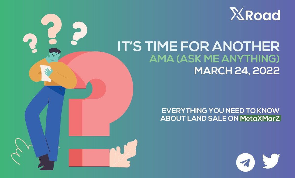 XRI_Ltd_info's tweet photo. ⭐️It's time for another #AMA Session⭐️
There will be an AMA session on March 24, 2022 to address everything you want to know about #Landsale & #MetaXmarZ
You can do that by filling out the form 👇
https://t.co/KREWJS1snS
The questions will be answered during #AMA session. https://t.co/CdNFsd7eba