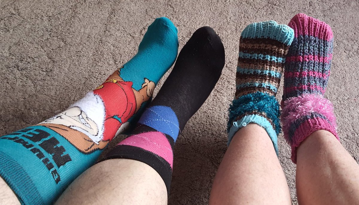 Keith &amp; Trish are wearing their mismatched socks for #WorldDownSyndromeDay2022 Are you? #LotsOfSocks