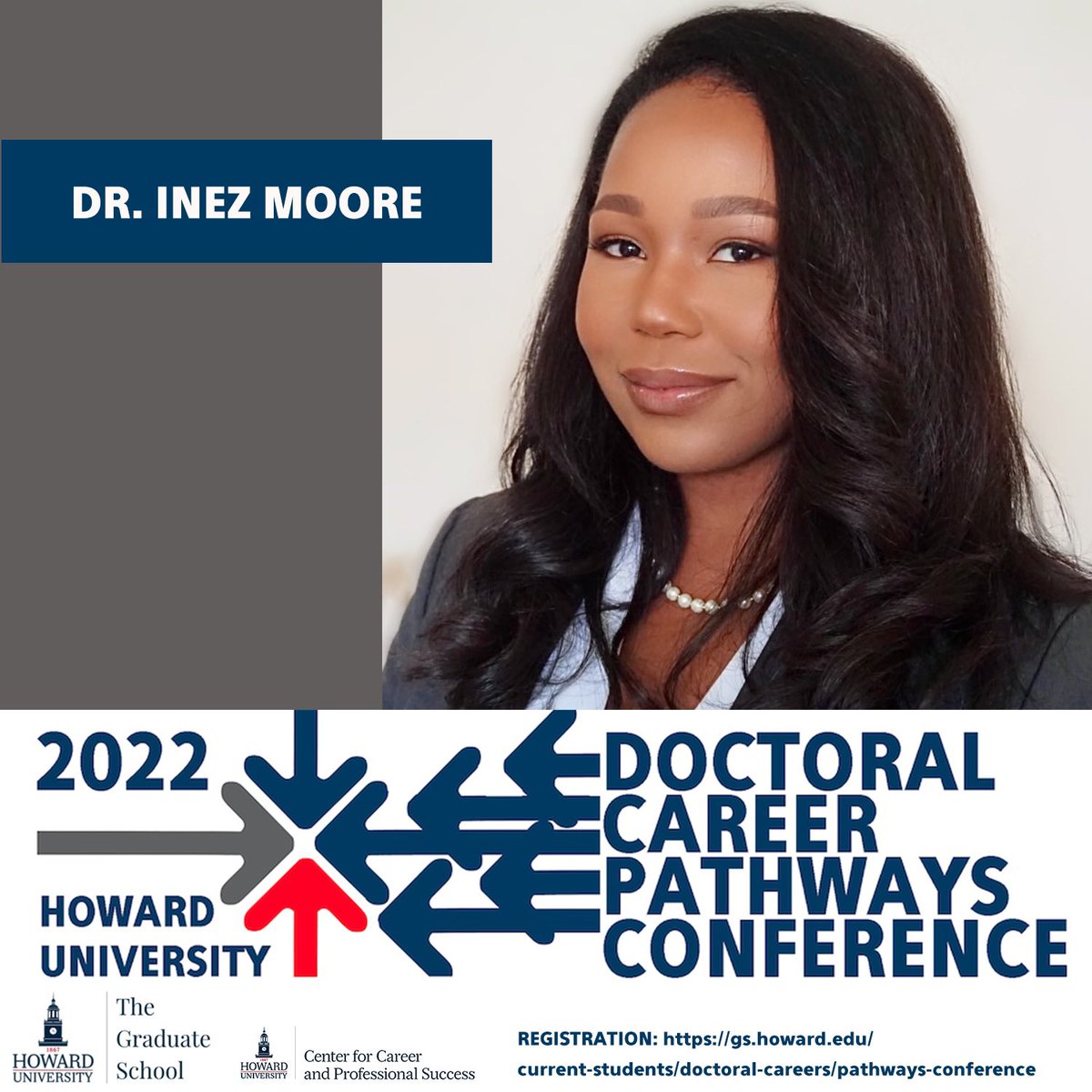 Looking forward to Dr Inez Moore (@RCCSocialmedia) as panelist on #educationcareers at the Doctoral Career Pathways Conference. @DWill5 @HowardCCPS @HowardUAlumni #HUDocAlumni #doctoralcareers