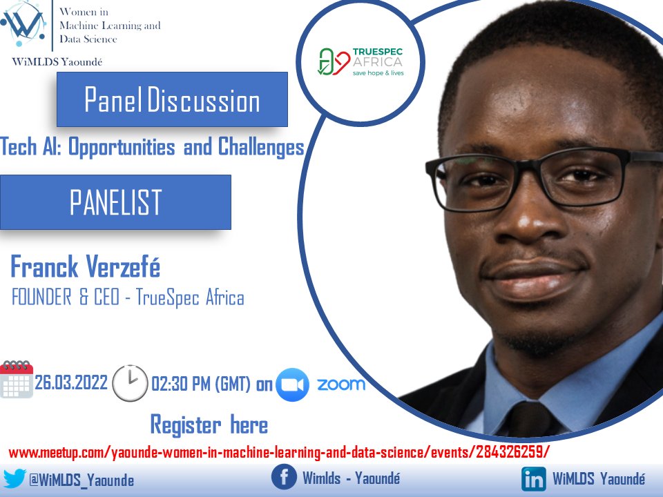 <a href="/FranckVerzefe/">Franck Verzefé</a> is lead under the UN/ITU and WHO Focus group of artificial intelligence for health. He is responsible for developing the global standard, benchmarks, regulations, and policies for AI pharmaceuticals solutions against falsified drugs. 

#ai 
#health 
#tech 
#africa