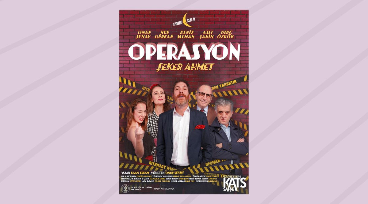 askidanevar's tweet photo. “Operasyon Şeker Ahmet” oyunu İstanbul’da! @katssahne desteğiyle RT'leyen 10 üniversiteliye çift kişilik bilet hediye! Detaylar:https://t.co/Q3bZII3qSR https://t.co/KIV2BDj12X