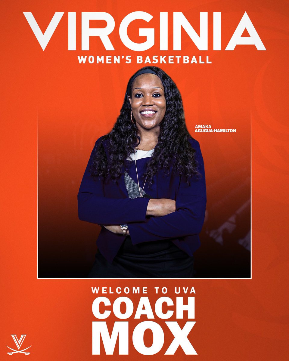 VirginiaSports's tweet photo. 𝐖𝐞𝐥𝐜𝐨𝐦𝐞 𝐭𝐨 𝐕𝐢𝐫𝐠𝐢𝐧𝐢𝐚, 𝐜𝐨𝐚𝐜𝐡 𝐀𝐦𝐚𝐤𝐚 𝐀𝐠𝐮𝐠𝐮𝐚-𝐇𝐚𝐦𝐢𝐥𝐭𝐨𝐧!

🗒 https://t.co/UlC2yldKQM

🔶⚔️🔷#GoHoos https://t.co/XMtO1ueBCI