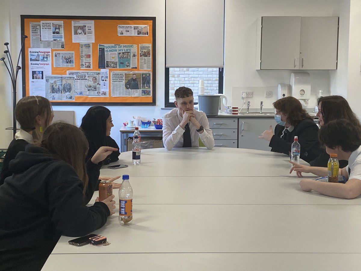 Good discussion with the pupil council !!