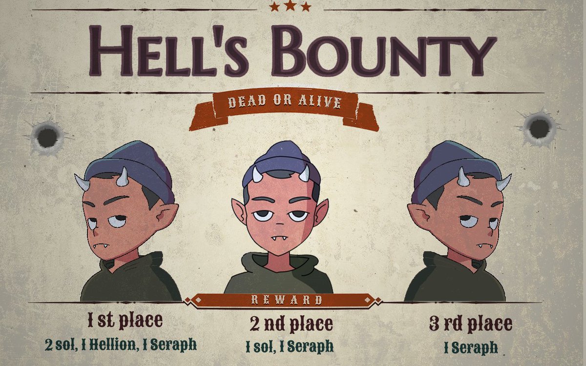 Go talk to your neighbour about The Hellions &amp; get proof of that on film to earn yourself some sweet sweet Hell’s Bounty points. 

You could win a custom Hellion fam

#NFTCommunity #nft #SolanaNFTs #NFTGiveaway #NFTs #HellsBounty #Solana