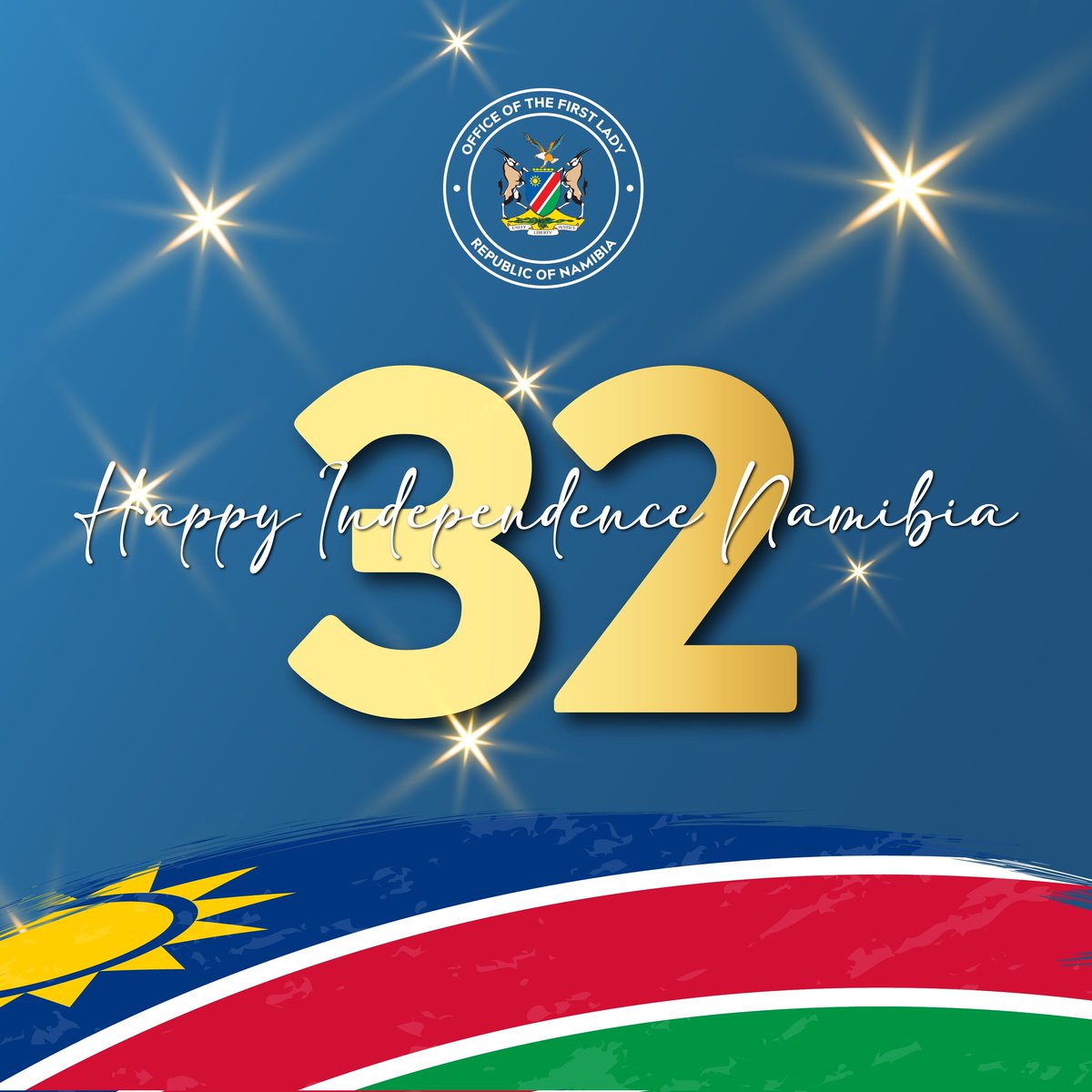 Rk1Roman's tweet photo. HAPPY INDEPENDENCE DAY, MY NAMIBIA 🇳🇦

Today marks our nation's 32nd Independence Day celebration.Our past is extremely important but so is shaping our future.Let us continue to build a greater &amp; more prosperous Namibia.
To peace,Liberty &amp; Unity💪

#NamibiaAt32 #MyNamibiaMyPride https://t.co/WD3Yumpnhz