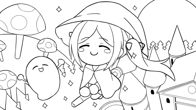 #イオリの塗り絵 