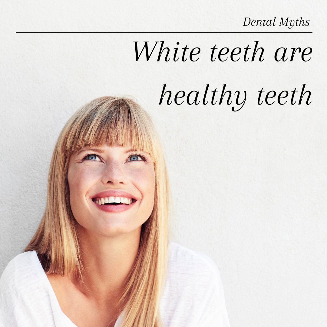 Although you might like the look of white teeth, they aren’t always a fool-proof sign of good oral health. Just because your teeth are white doesn't mean you can avoid visiting the dentist.