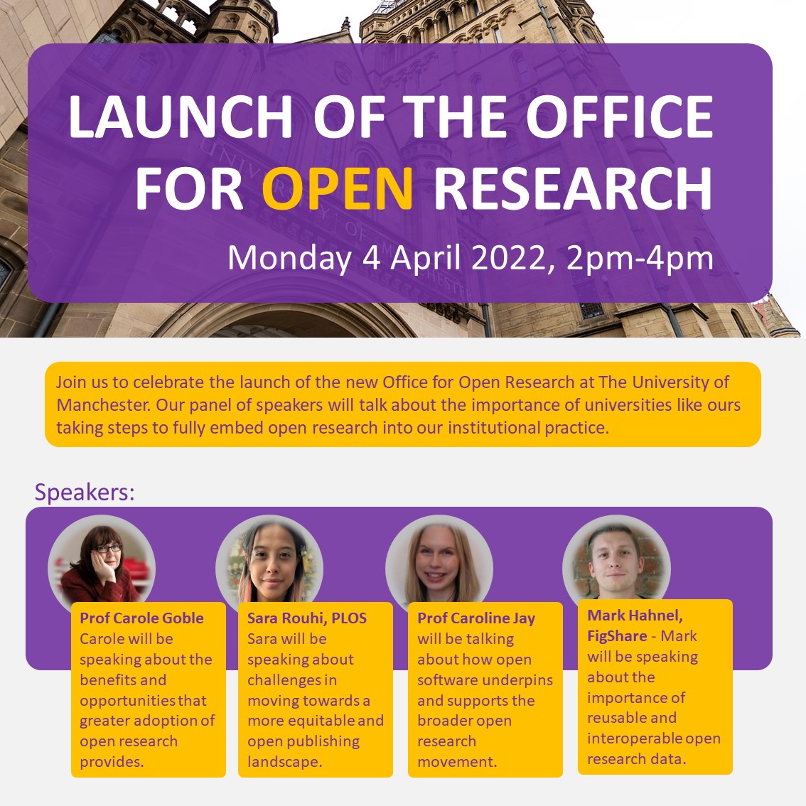 Our new Office for Open Research will be launching in 2 weeks, have you booked your space at our online Launch event? More info: ow.ly/206I50ImABv