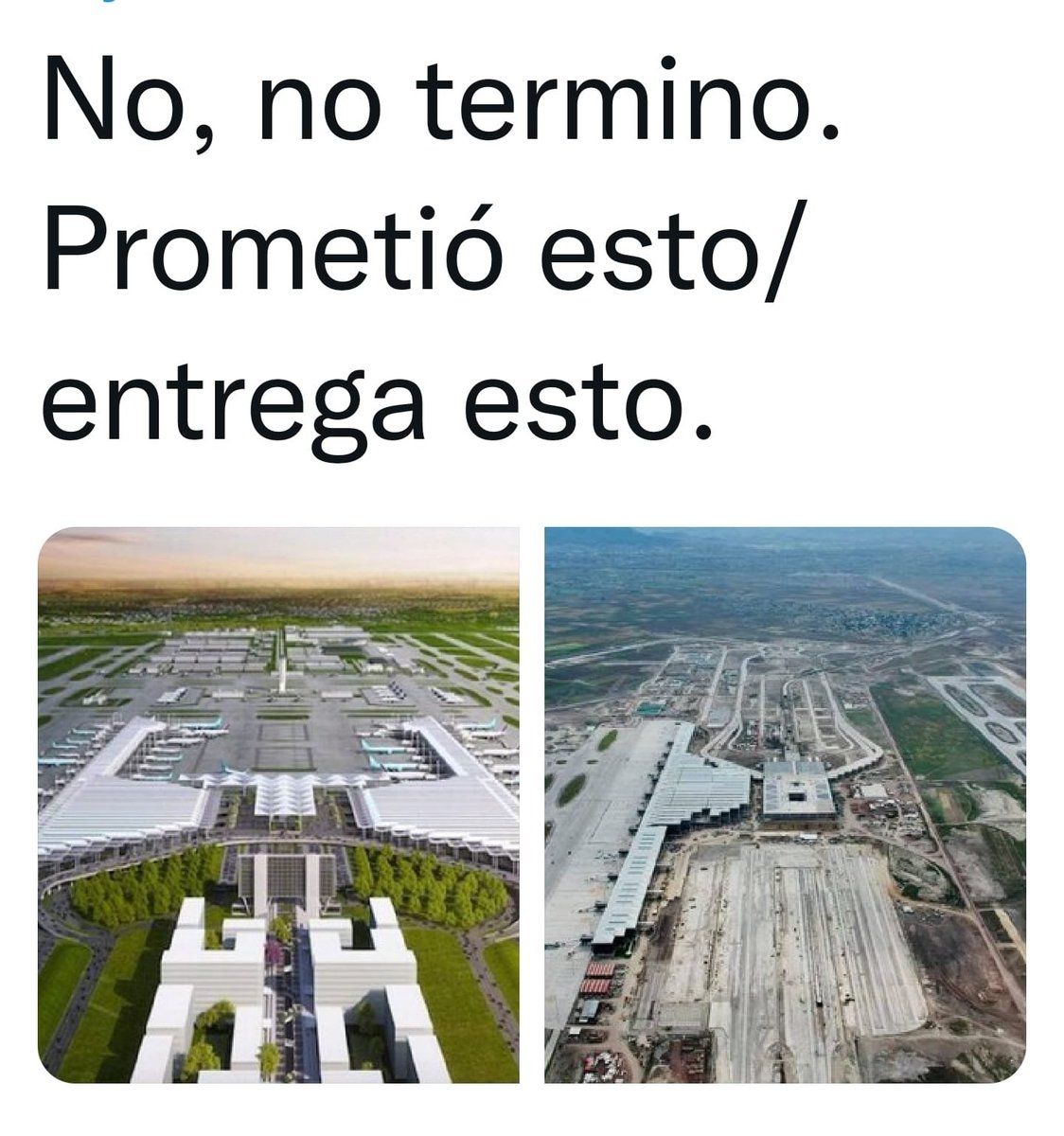 LeoRodgers69's tweet photo. ¿Y cuánto lleva gastado o robado?  ¿Cuántos vuelos por día? En Cancún hay 400.
¿Cuantas líneas aéreas? En AICM 31 de pasajeros 13 de carga?
¿Pasajeros anuales? 48 mill AICM
¿Rutas aéreas en México? 800
Su pinche aeródromo no aporta nada Politiquería de su Mesías #AMLOBurlaMundial https://t.co/3HqVgV8UUD