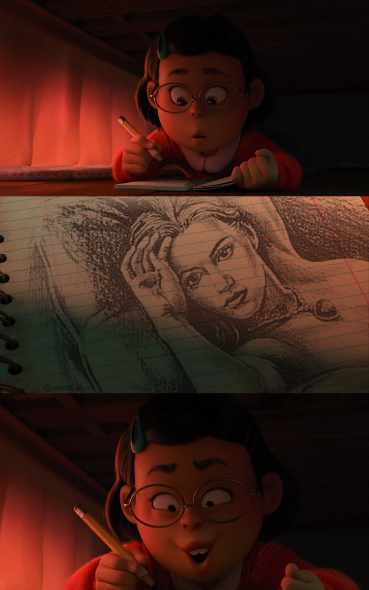 jessealvesart's tweet photo. Desde Coco que eu não gosto TANTO assim de um filme da Disney+Pixar.

Amei tudo em #TurningRed https://t.co/b60AlZf2fm