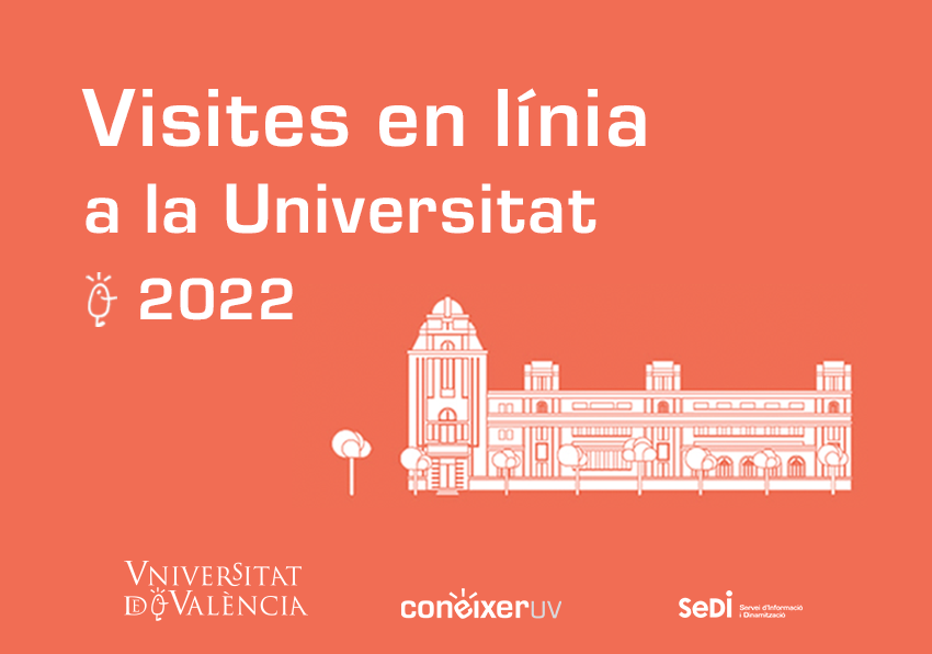 SediUV's tweet photo. Aquesta setmana comencen les Visites a la Universitat per donar a conèixer l’oferta de graus i serveis de la @UV_EG al futur estudiantat.
🔶18 sessions informatives
🎞️Videovisites fetes per #estudiantatUV
🌐Pàgina web temàtica #ConèixerUV
 ➡️#UVnotícies: https://t.co/FgmNriPFhf https://t.co/plb6R2d9T0