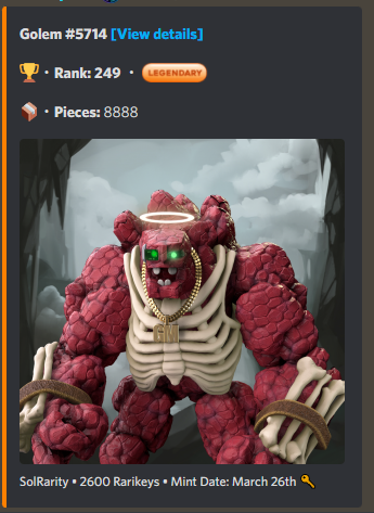 Criptoalejo15's tweet photo. Interesados al DM, TIER 1 asegurado. #RudeGolems #NFTCollection #NFTProject https://t.co/MqcmQKsxS8