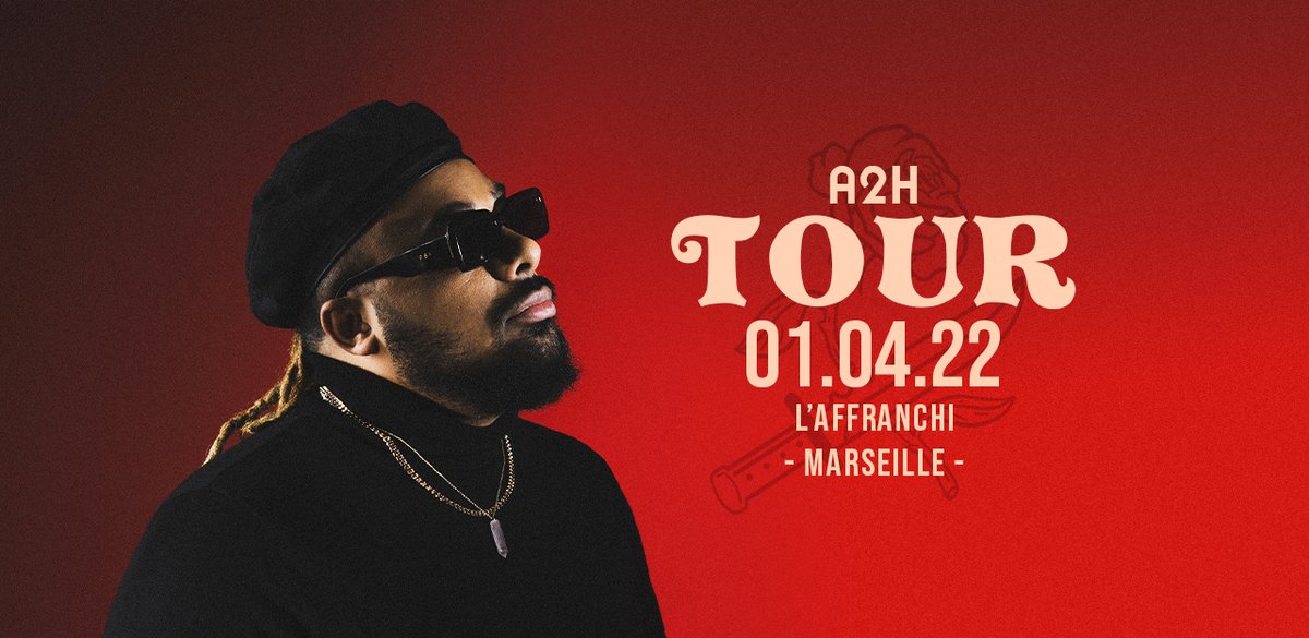 Le 1 avril, c'est @__A2H__ qui sera sur la scène de l'Affranchi (Marseille) soit une semaine pile après la sortie de son nouvel album 👌🌹