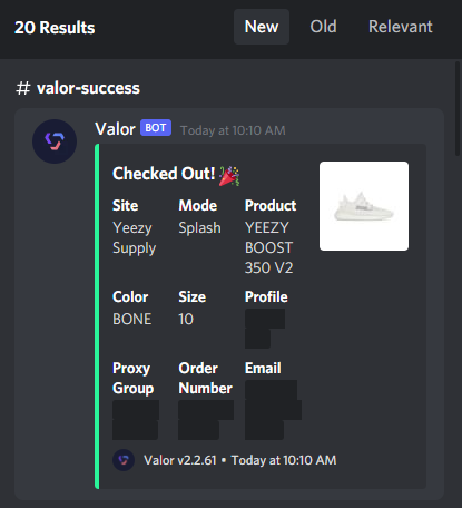 SkullCheckouts's tweet photo. Success posted by SUPREMESUAZ#6482 

20 PIECE <a:skullrocket:928486987843903608> https://t.co/pSPZuWCOeh