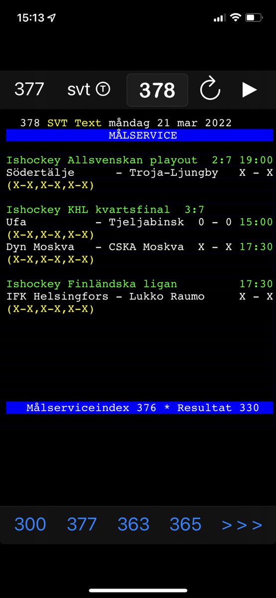 Är det någon som överhuvudtaget bryr sig om KHL och hur det i slutspelet. Ta bort från det från text TV. Jag vill inte se det när jag går in min kära text TV