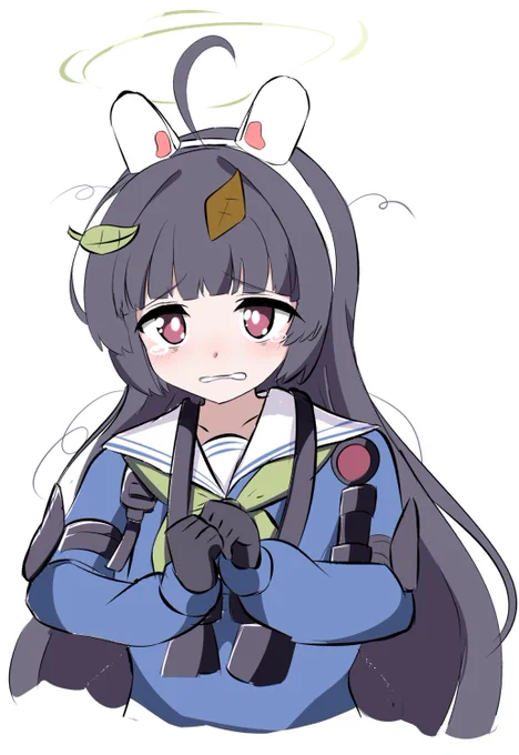 霞沢ミユブルアカ新シナリオのPVで出てきて速攻惚れて堪らず落描きネガティヴ系でcvゴトゥーザ様だぞ…やっちゃったなブルアカは死んだぜ、俺ブルアカ、俺の性癖をブッ刺してくるのなんなんだぁ…推しの新衣装まで石を取っとくつもりだったのに…#ブルアカイラスト部 #ブルアカ#霞沢ミユ 