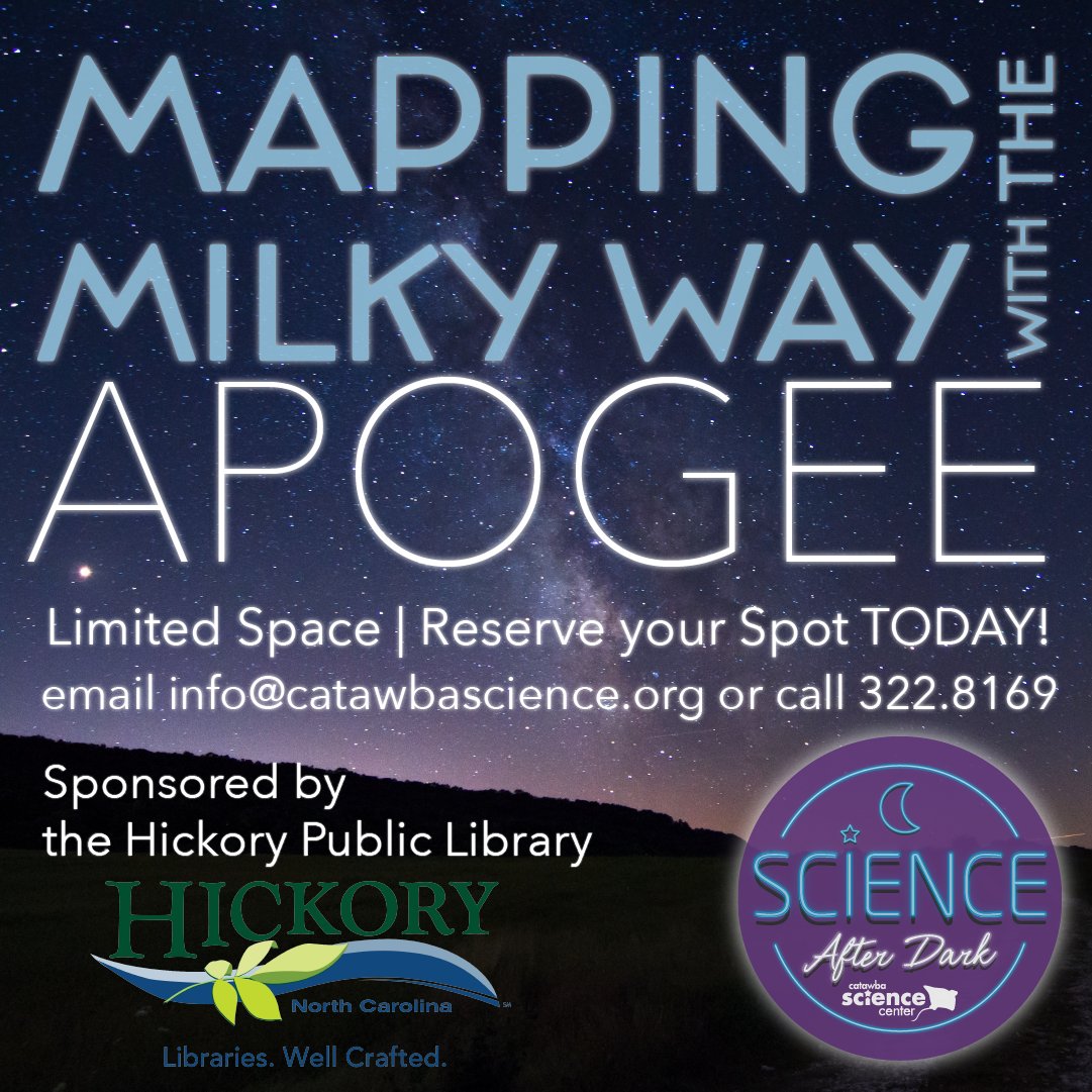 TOMORROW 6:15pm! Join Dr. John Wilson of the University of Virginia &amp; explore what Astronomers call "Galactic Archaeology"  by studying the history of the Milky Way! Discover the meaning of A.P.O.G.E.E. at this FREE Science After Dark event! Learn more ➡️ ow.ly/cVIL50Io9uz