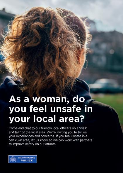 Come and chat to our local officers on a ‘walk and talk’ of the local area. This is an opportunity for officers to talk to local women about their experiences and hear suggestions on how we can make them feel safer. 

eventbrite.co.uk/e/walk-talk-wi… follow this link to sign up