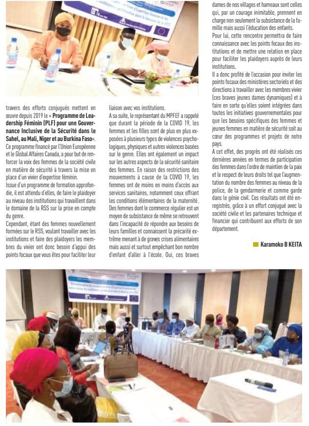 Programme de Leadership Feminin Sahel - DDG/WANEP tweet media