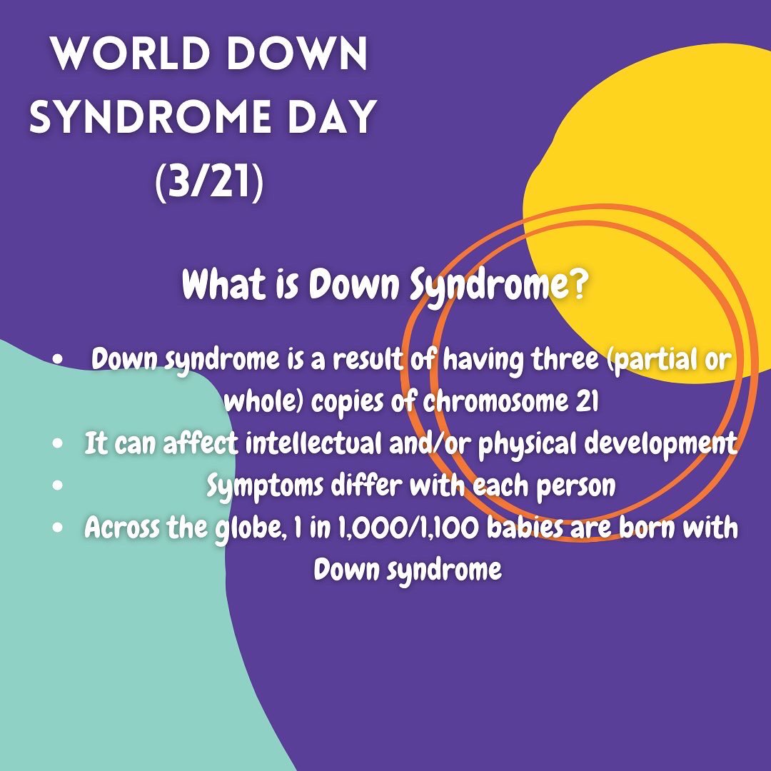 fhs_bestbuddies's tweet photo. To continue our celebration of Spread the Word: Inclusion month, here is more information about World Down Syndrome Day! :D https://t.co/NTz4EY2MSk