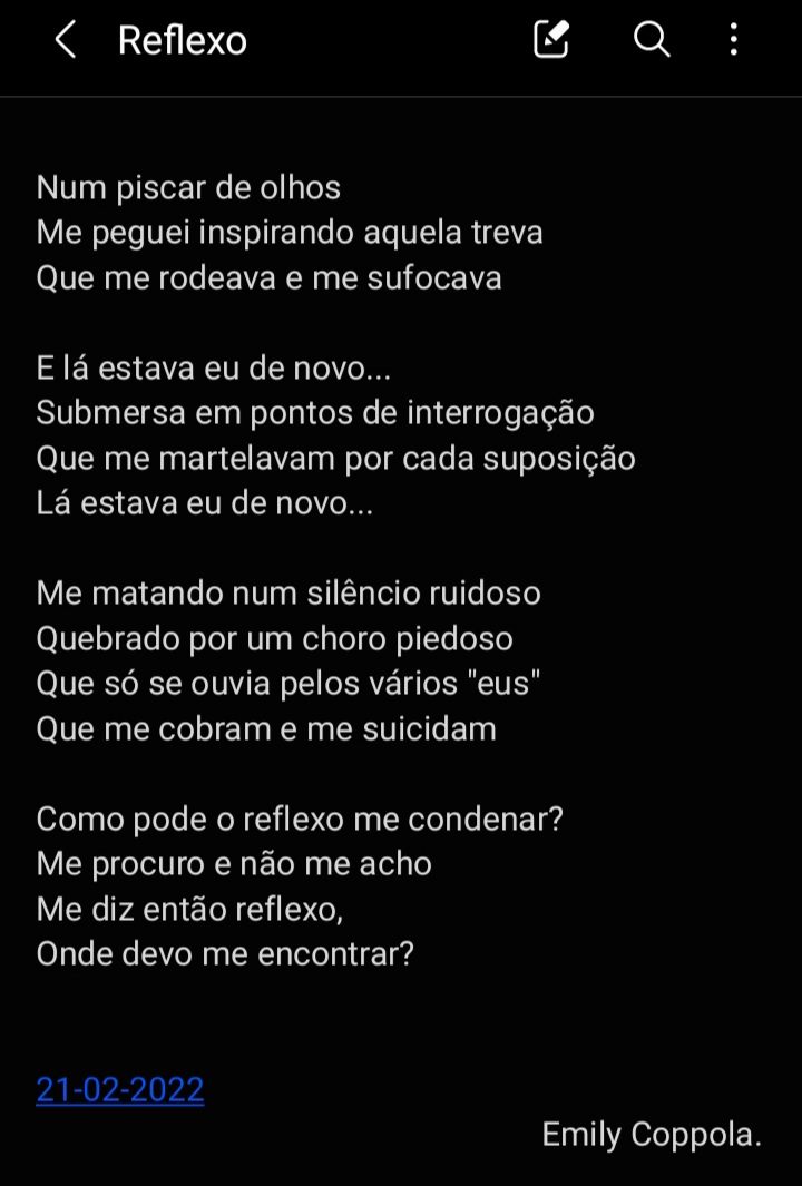 Nd max just do k txa li um d kes varios poemas k nnc n mstr ngm pmd vergonha🥳
Feliz dia da poesia✍🏽🤍