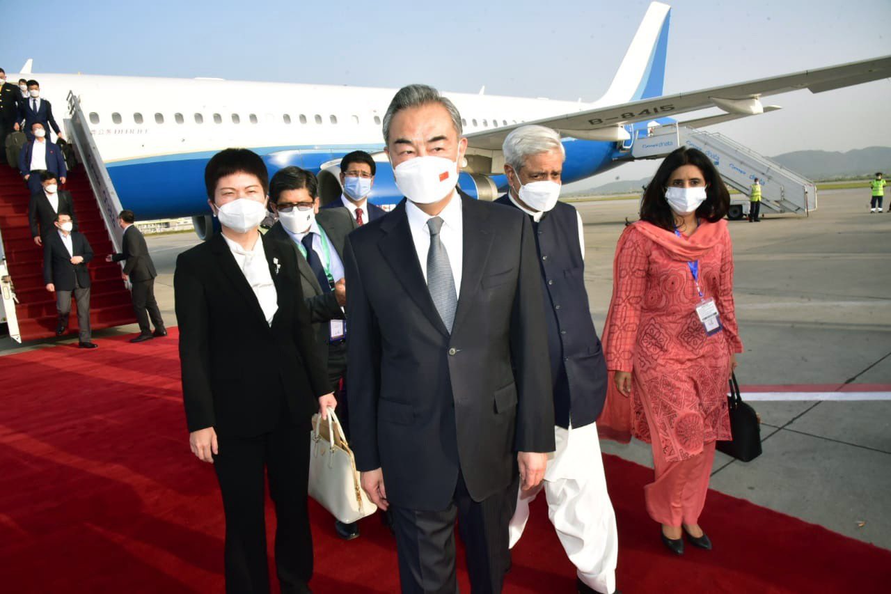 Sana Jamal on Twitter "Chinese Foreign Minister Wang Yi arrives in