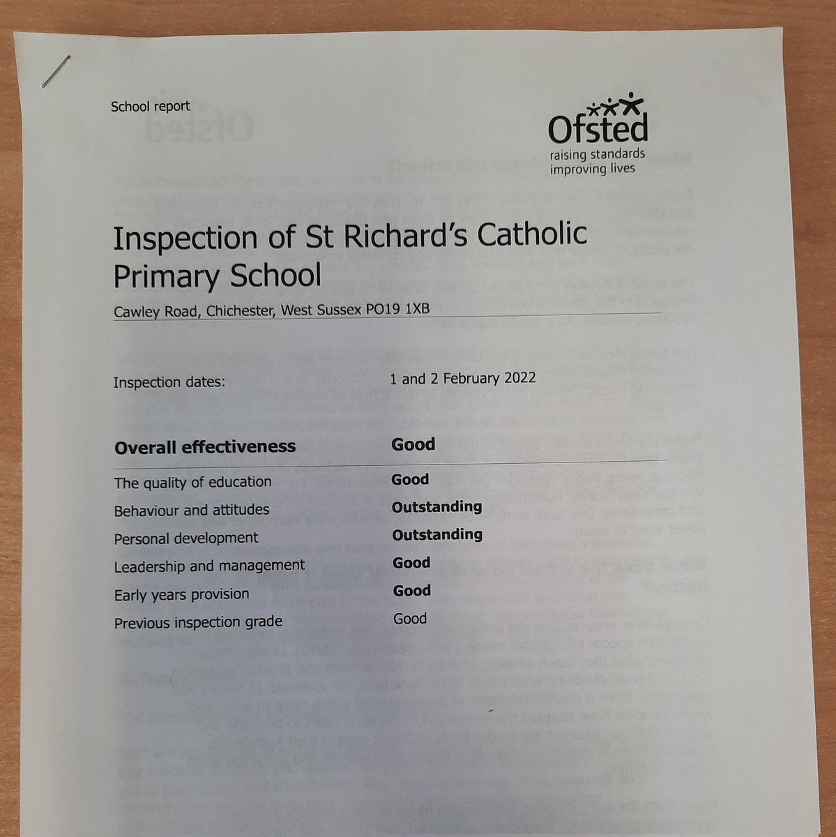 We are very proud of this report.