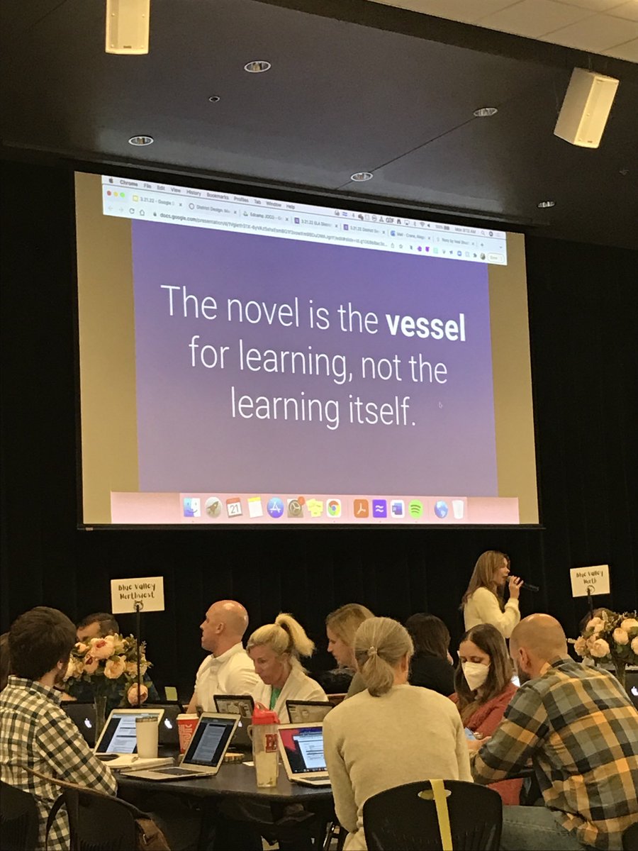 KellyWessel's tweet photo. Engrossed in student-centered PL focused on improving learning outcomes. Appreciate how well @abigail_crane is breaking it down, providing check-lists to ensure rigorous & relevant experiences & sprinkling words of wisdom to help scaffold reading experiences. #BVELA https://t.co/ZftZMJ3YSC