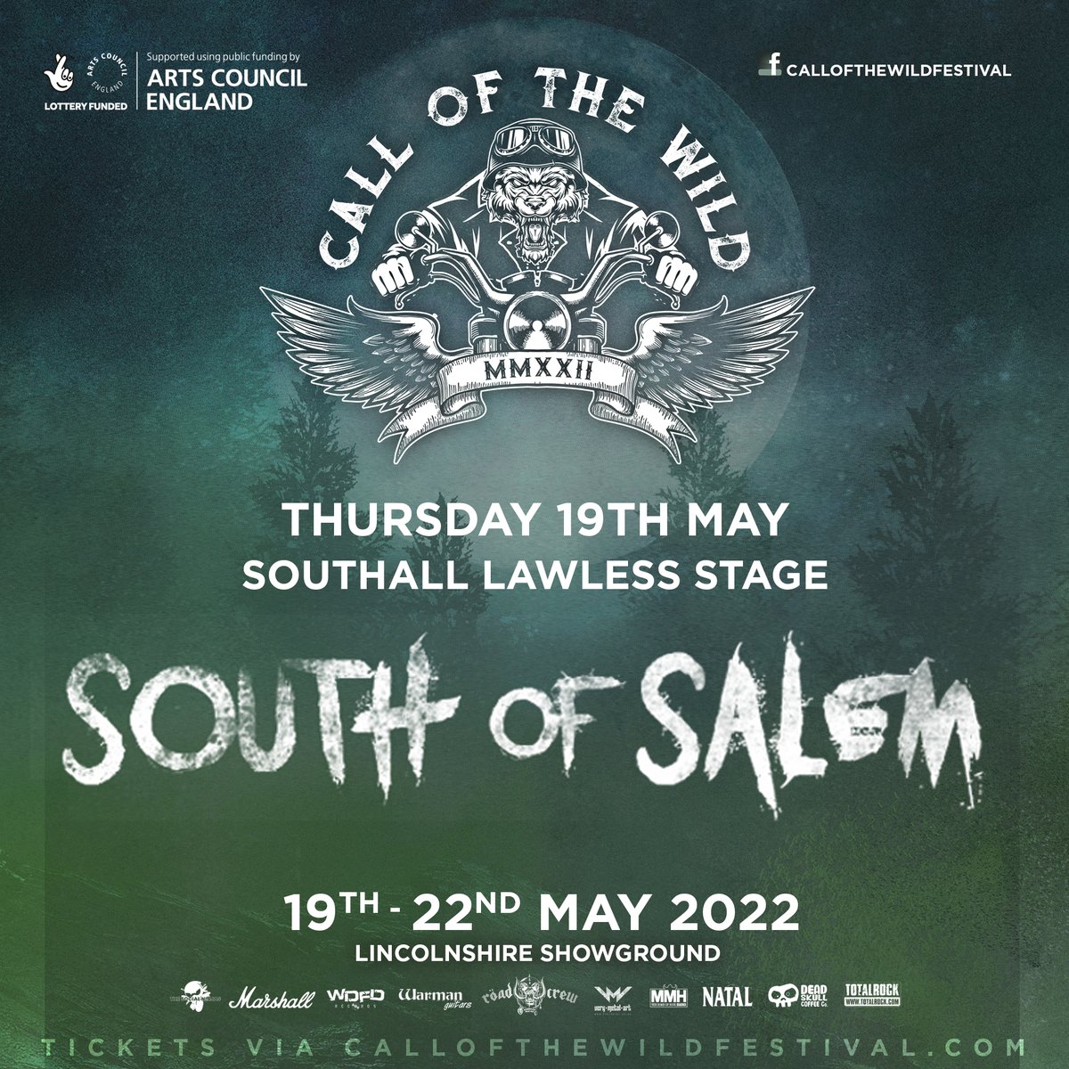 SOUTH OF SALEM are a 5-piece Hard Rock band from Bournemouth, UK.

@southofsalemofficial

CALL OF THE WILD 2022
#callofthewild #callofthewildfestival #cotw2022 #ukfestival #festival #outdoorfestival #rock #rockfestival

Have you got your tickets yet?
bit.ly/COTW-2022