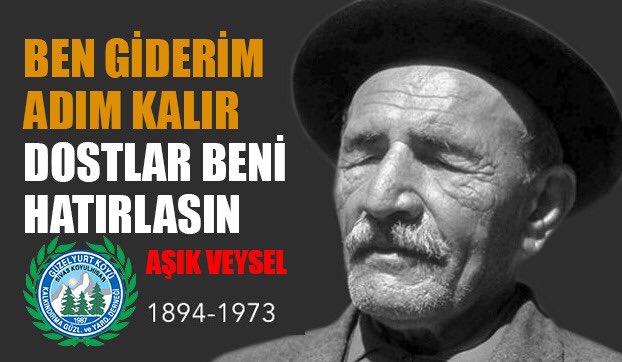 “Ben giderim adım kalır,
Dostlar beni hatırlasın.”

Büyük halk ozanımız Sivas’ın evladı  #AşıkVeysel'i vefatının 49. yılında rahmetle anıyoruz...