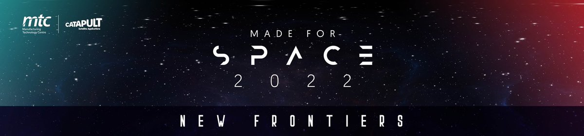 The hugely popular Made for Space conference is on 6 &amp; 7 July 2022 with an exciting insight into innovation and technology, exploring the opportunities for manufacturing within the global space sector.  Register the-mtc.org/events/industr…
<a href="/the_MTC_org/">The MTC</a> <a href="/SatAppsCatapult/">Satellite Applications Catapult</a>
