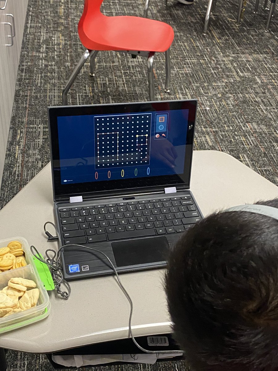 2nd grade is using digital geo boards to create and compare 2D shapes! <a href="/BoonPatriots/">Boon Patriots</a>