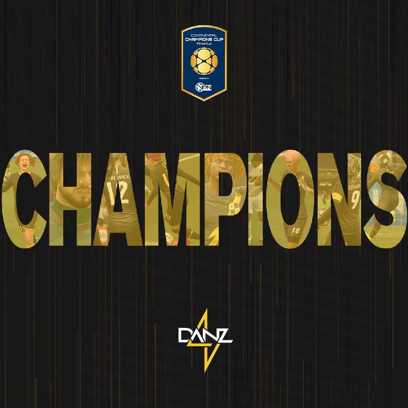 dnzesports's tweet photo. ⚡️CHAMPIONS ⚡️
Continental Champions Cup América 

@VPNGlobal #Fifa22 #Esports #Proclubs #ACL #Fifa #NoDanzNoParty https://t.co/0HfXJ6ezP8