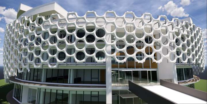 RHahn57's tweet photo. What one can create with the #3DEXPERIENCE cloud platform is quite fascinating if you ask me!

Jet Contractors used all 3DEXPERIENCE tools to design this unique jewel-like façade made up of over 4,000 unique double-curved parts:

https://t.co/8gvrQIwD2j

#design #architecture https://t.co/Kh6gsVMFeE