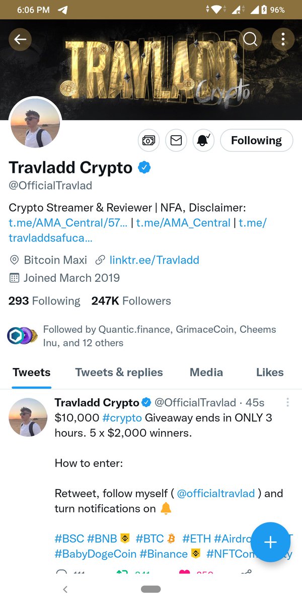 ChiePex's tweet photo. @travladd Done ✅ https://t.co/2KyQa1v06j