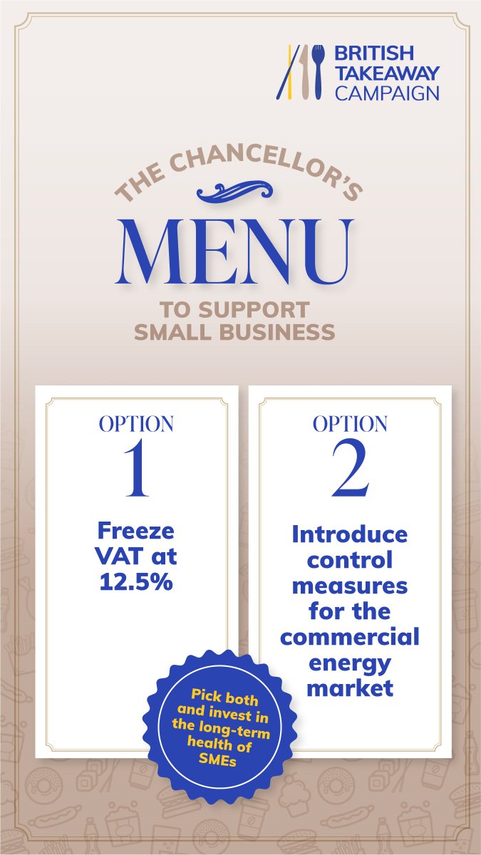 British Takeaway Campaign (@gb_takeaway) on Twitter photo Businesses are struggling to survive as the cost of doing business crisis takes hold. We know times are challenging, so we think <a href="/RishiSunak/">Rishi Sunak</a> has two options to help save small food businesses across the country from going to the wall 👇 #SpringStatement Businesses are struggling to survive as the cost of doing business crisis takes hold. We know times are challenging, so we think <a href="/RishiSunak/">Rishi Sunak</a> has two options to help save small food businesses across the country from going to the wall 👇 #SpringStatement