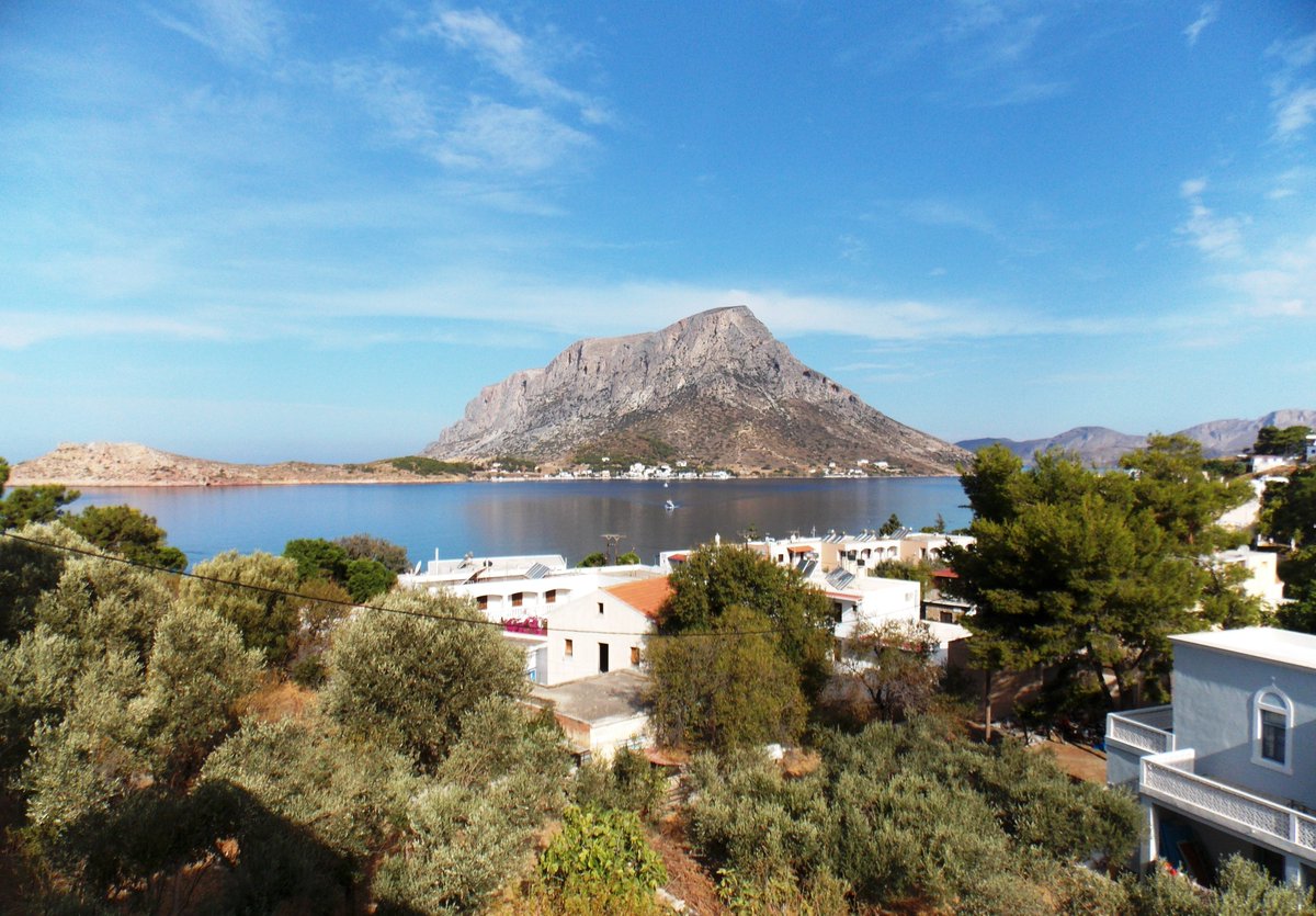 MariaSarafoglou's tweet photo. the #Bay and the #Village of #Myrties in #Kalymnos with the #Isle_of_Telendos in the back drop, Enjoy wonderful #AegeanHolidays at an #AuthenticIsland !!! https://t.co/CBisUbQYTP