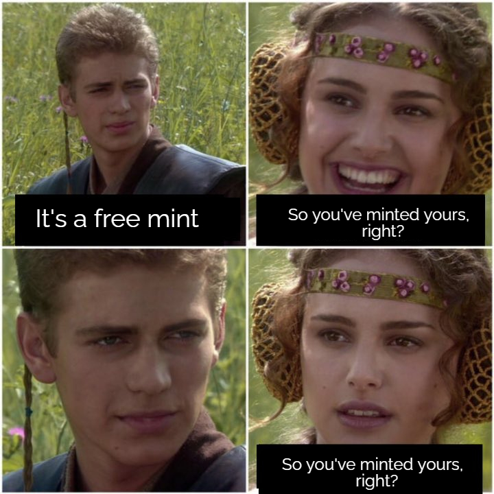 GM! Happy Monday! Never fear - you have until the the 25th to mint your Banana Juice! Let's make this week one of the best ones yet!💯❤️🚀